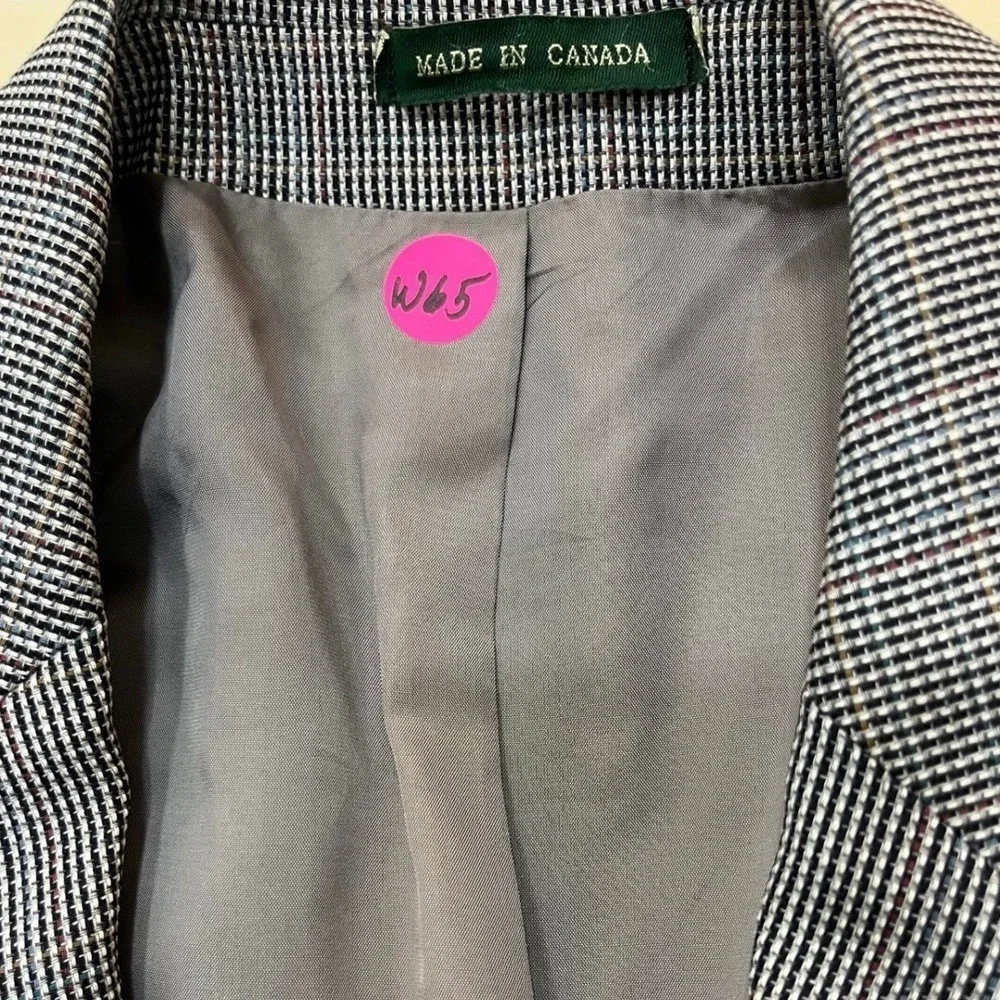 Lauren Ralph Lauren‎ Blazer Mens 42R Grey Silk Wool Sport Coat Made in Canada